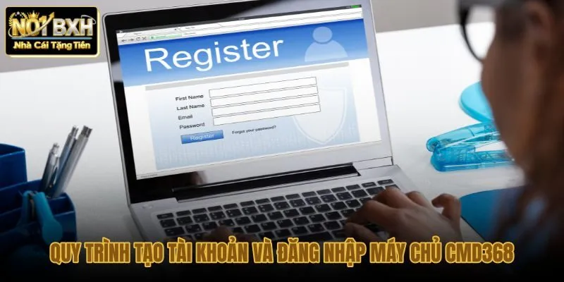 Thao tác đăng ký và đăng nhập máy chủ CMD368 bảo mật
