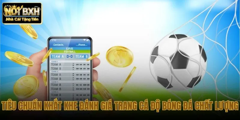 Bộ tiêu chí đánh giá trang cá độ bóng đá minh bạch
